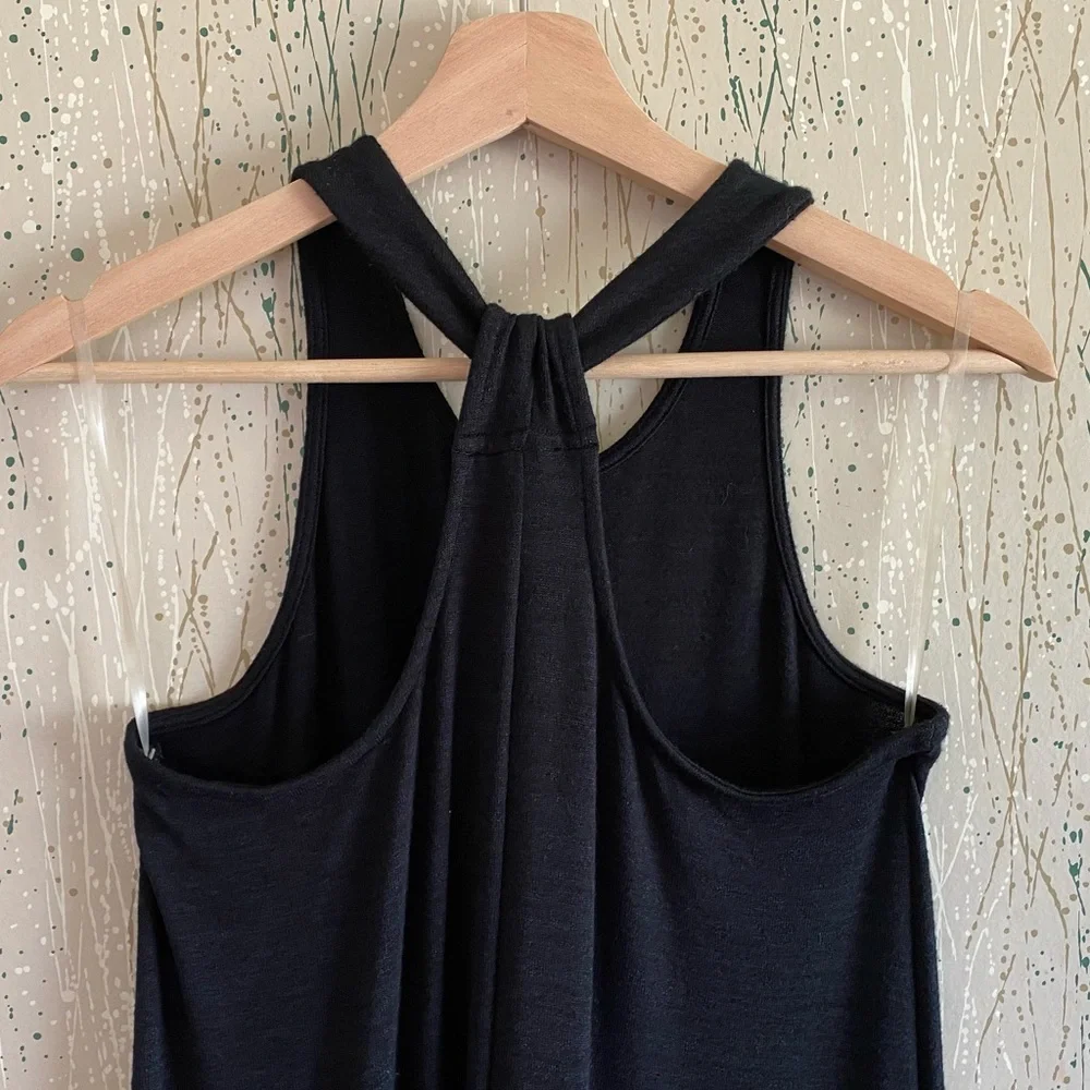 GAP softspun knit Racerback maxi dress black size XS - Picture 4 of 6